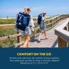 imageGCI OUTDOOR Backpack Beach Chair  Reclining Folding Chair with Durable Armrests Drink Holder ampamp Carry Straps Perfect for Beach Trips ampamp Picnics  Nautical BlueRoyal Blue