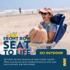 imageGCI OUTDOOR Backpack Beach Chair  Reclining Folding Chair with Durable Armrests Drink Holder ampamp Carry Straps Perfect for Beach Trips ampamp Picnics  Nautical BlueRoyal Blue