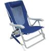 imageGCI OUTDOOR Backpack Beach Chair  Reclining Folding Chair with Durable Armrests Drink Holder ampamp Carry Straps Perfect for Beach Trips ampamp Picnics  Nautical BlueRoyal Blue