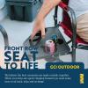 imageGCI OUTDOOR Freestyle Rocker Portable Folding Rocking Chair Outdoor Camping Chair with Side TableBlack