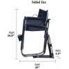 imageGCI OUTDOOR Freestyle Rocker Portable Folding Rocking Chair Outdoor Camping Chair with Side TableIndigo Blue