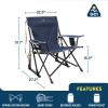 imageGCI OUTDOOR Kickback Rocker Outdoor Rocking Chair with Beverage HolderGrey