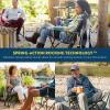 imageGCI OUTDOOR Kickback Rocker Outdoor Rocking Chair with Beverage HolderGrey