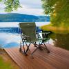 imageGCI OUTDOOR Kickback Rocker Outdoor Rocking Chair with Beverage HolderLoden Green