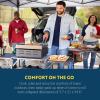 imageGCI OUTDOOR SlimFold Cook Station  Portable Folding Kitchen Table with a Heat Resistant Tabletop 4 Side Tables ampamp Storage Rack Perfect for Picnics ampamp Camping Trips52D x 21W x 32H