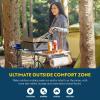 imageGCI OUTDOOR SlimFold Cook Station  Portable Folding Kitchen Table with a Heat Resistant Tabletop 4 Side Tables ampamp Storage Rack Perfect for Picnics ampamp Camping Trips52D x 21W x 32H