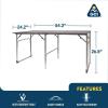 imageGCI OUTDOOR SlimFold Table  Portable Outdoor 4 Person Dining Table Heat Resistant Aluminum Tabletop Perfect for Barbecues Camping Picnics ampamp Tailgating