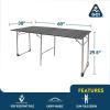imageGCI OUTDOOR SlimFold Table XL  Portable Outdoor 46 Person Dining Table Heat Resistant Aluminum Tabletop Perfect for Barbecues Camping Picnics ampamp Tailgating