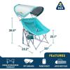 imageGCI OUTDOOR Waterside Pod Rocker Outdoor Rocking Chair with Sunshade CanopyPod Rocker with SunShade Beach