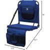 imageGCI Outdoor BleacherBack Lumbar Stadium Chair With Padded BackrestRoyal Blue