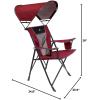 imageGCI Outdoor Comfort Pro Rocker Collapsible Rocking Chair ampamp Outdoor Camping Chair Indigo BlueCinnamon Red
