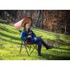 imageGCI Outdoor Comfort Pro Rocker Collapsible Rocking Chair ampamp Outdoor Camping Chair Indigo BlueCinnamon Red