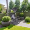 imageGCI Outdoor Comfort Pro Rocker Collapsible Rocking Chair ampamp Outdoor Camping Chair Indigo BlueGrey