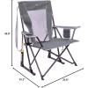 imageGCI Outdoor Comfort Pro Rocker Collapsible Rocking Chair ampamp Outdoor Camping Chair Indigo BlueGrey