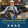 imageGCI Outdoor Comfort Pro Rocker Collapsible Rocking Chair ampamp Outdoor Camping Chair Indigo BlueHeathered Pewter Gray