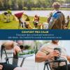 imageGCI Outdoor Comfort Pro Rocker Collapsible Rocking Chair ampamp Outdoor Camping Chair Indigo BlueHeathered Pewter Gray