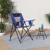 imageGCI Outdoor Comfort Pro Rocker Collapsible Rocking Chair ampamp Outdoor Camping Chair Indigo BlueHeathered Royal