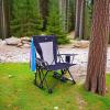 imageGCI Outdoor Comfort Pro Rocker Collapsible Rocking Chair ampamp Outdoor Camping Chair Indigo BlueIndigo Blue