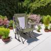 imageGCI Outdoor Comfort Pro Rocker Collapsible Rocking Chair ampamp Outdoor Camping Chair Indigo BlueLoden Green