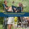imageGCI Outdoor Comfort Pro Rocker Collapsible Rocking Chair ampamp Outdoor Camping Chair Indigo BlueLoden Green