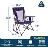 imageGCI Outdoor Comfort Pro Rocker Collapsible Rocking Chair ampamp Outdoor Camping Chair Indigo BlueLoden Green