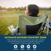 imageGCI Outdoor Comfort Pro Rocker Collapsible Rocking Chair ampamp Outdoor Camping Chair Indigo BlueLoden Green