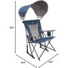 imageGCI Outdoor Comfort Pro Rocker Collapsible Rocking Chair ampamp Outdoor Camping Chair Indigo BlueNeptune Blue