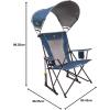 imageGCI Outdoor Comfort Pro Rocker Collapsible Rocking Chair ampamp Outdoor Camping Chair Indigo BlueNeptune Blue