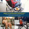 imageGCI Outdoor FirePit Rocker LowRide Outdoor Rocking Chair with Beverage HolderBlack