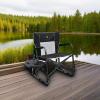 imageGCI Outdoor FirePit Rocker LowRide Outdoor Rocking Chair with Beverage HolderBlack