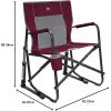 imageGCI Outdoor FirePit Rocker LowRide Outdoor Rocking Chair with Beverage HolderCinnamon