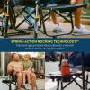 imageGCI Outdoor FirePit Rocker LowRide Outdoor Rocking Chair with Beverage HolderHeathered Pewter