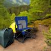 imageGCI Outdoor FirePit Rocker LowRide Outdoor Rocking Chair with Beverage HolderRoyal Blue