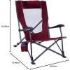 imageGCI Outdoor LowRide Reclining Camping ChairCinnamon Red