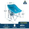 imageGCI Outdoor Pod Rocker Beach Chair  Collapsible Folding Rocking Chair with Drink Holder ampamp Portable Carry Bag  Saybrook Blue