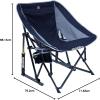 imageGCI Outdoor Pod Rocker Outdoor Rocking Chair with SunShade CanopyIndigo Blue