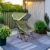 imageGCI Outdoor Pod Rocker Outdoor Rocking Chair with SunShade CanopyLoden Green