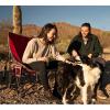 imageGCI Outdoor Pod Rocker Outdoor Rocking Chair with SunShade CanopyRed