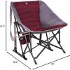 imageGCI Outdoor Pod Rocker Outdoor Rocking Chair with SunShade CanopyRed