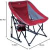 imageGCI Outdoor Pod Rocker Outdoor Rocking Chair with SunShade CanopyRed