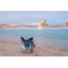 imageGCI Outdoor Pod Rocker Outdoor Rocking Chair with SunShade CanopyRoyal Blue
