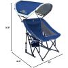 imageGCI Outdoor Pod Rocker Outdoor Rocking Chair with SunShade CanopyRoyal Blue