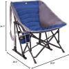 imageGCI Outdoor Pod Rocker Outdoor Rocking Chair with SunShade CanopyRoyal Blue