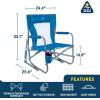 imageGCI Outdoor Waterside Beach Rocker Folding Beach Chair ampamp Portable Rocking Chair Saybrook Blue