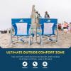 imageGCI Outdoor Waterside Beach Rocker Folding Beach Chair ampamp Portable Rocking Chair Saybrook Blue