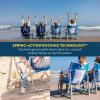 imageGCI Outdoor Waterside Beach Rocker Folding Beach Chair ampamp Portable Rocking Chair Saybrook Blue