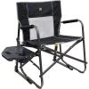 imageGCI OUTDOOR Freestyle Rocker Portable Folding Rocking Chair Outdoor Camping Chair with Side TableBlack