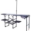 imageGCI OUTDOOR Master Cook Station  Portable Folding Kitchen Table with Soft Shell Sink Heat Resistant Tabletop ampamp Telescoping Lanter Pole Perfect for Camping Trips