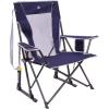 imageGCI Outdoor Comfort Pro Rocker Collapsible Rocking Chair ampamp Outdoor Camping Chair Indigo BlueIndigo Blue