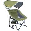 imageGCI Outdoor Pod Rocker Outdoor Rocking Chair with SunShade CanopyLoden Green